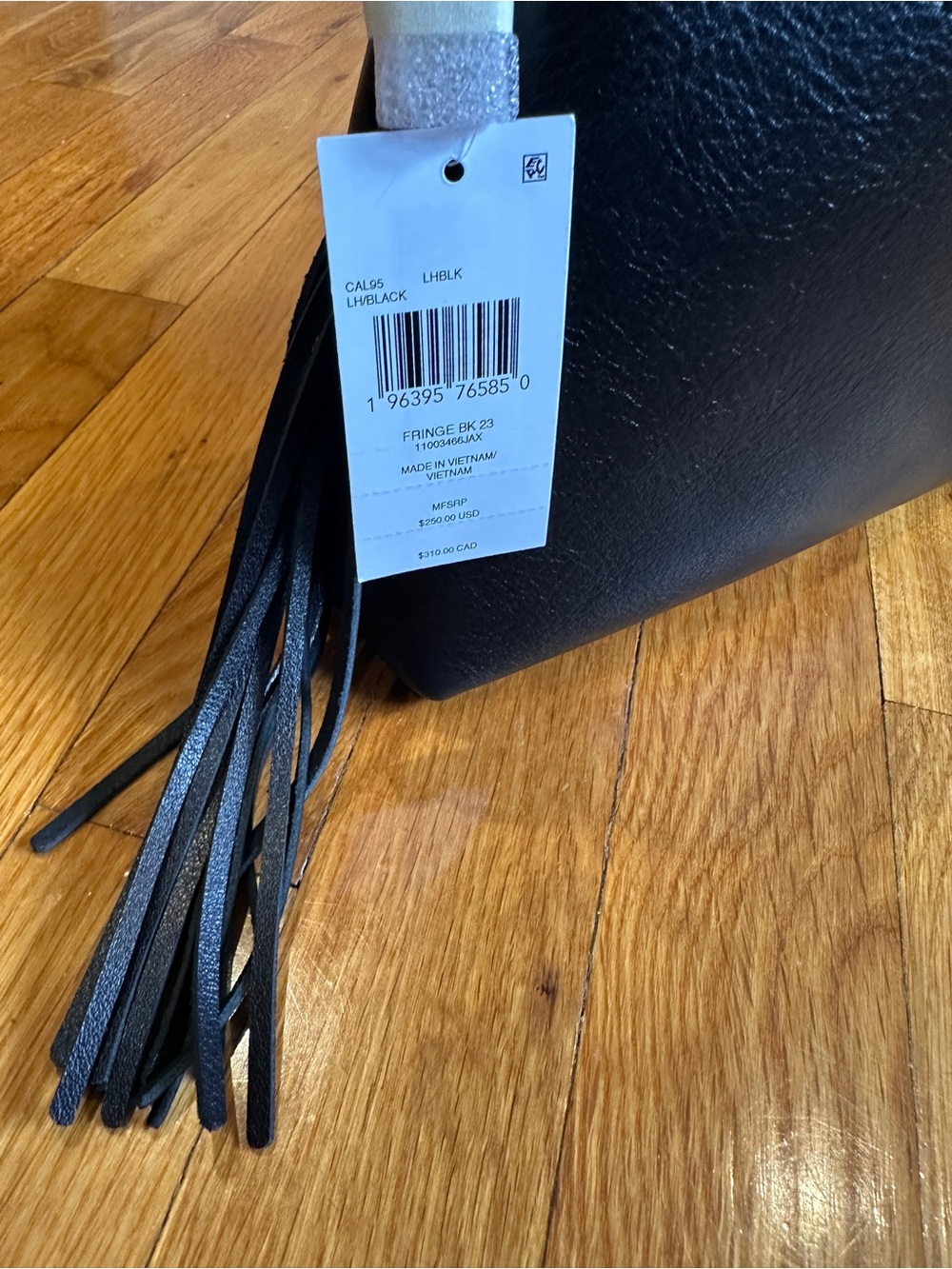 Coach Black Brooklyn 23 Shoulder Bag with Fringe Tassels Brand New w/Tags - Picture 6 of 16